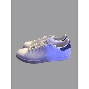 Adidas Stan Smith White Blue Stripe Sneakers Women's 11 Classic Leather
